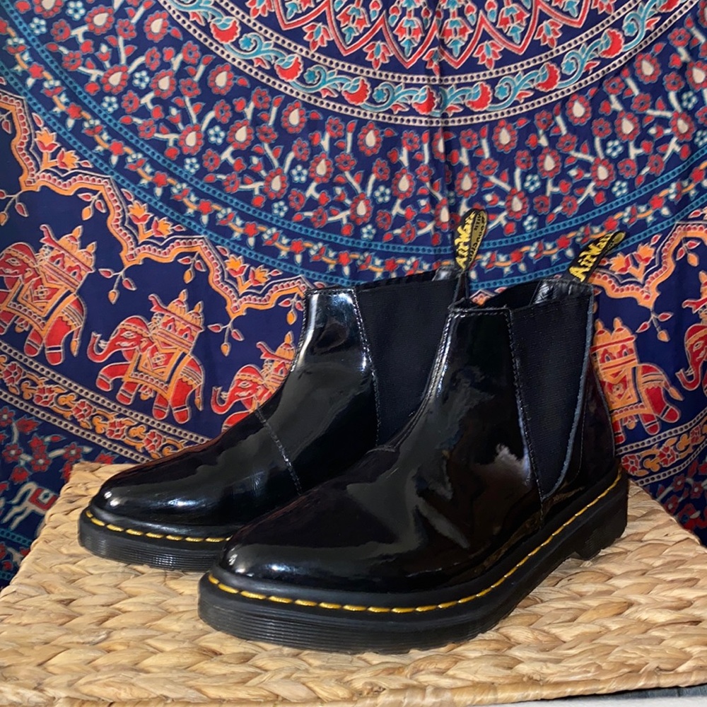 Doc Martens Patent leather Chelsea boot size 8